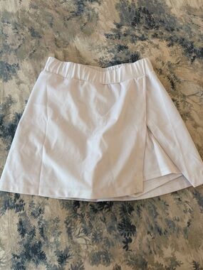 White Wrap-Front Athletic tennis 🎾 Skort